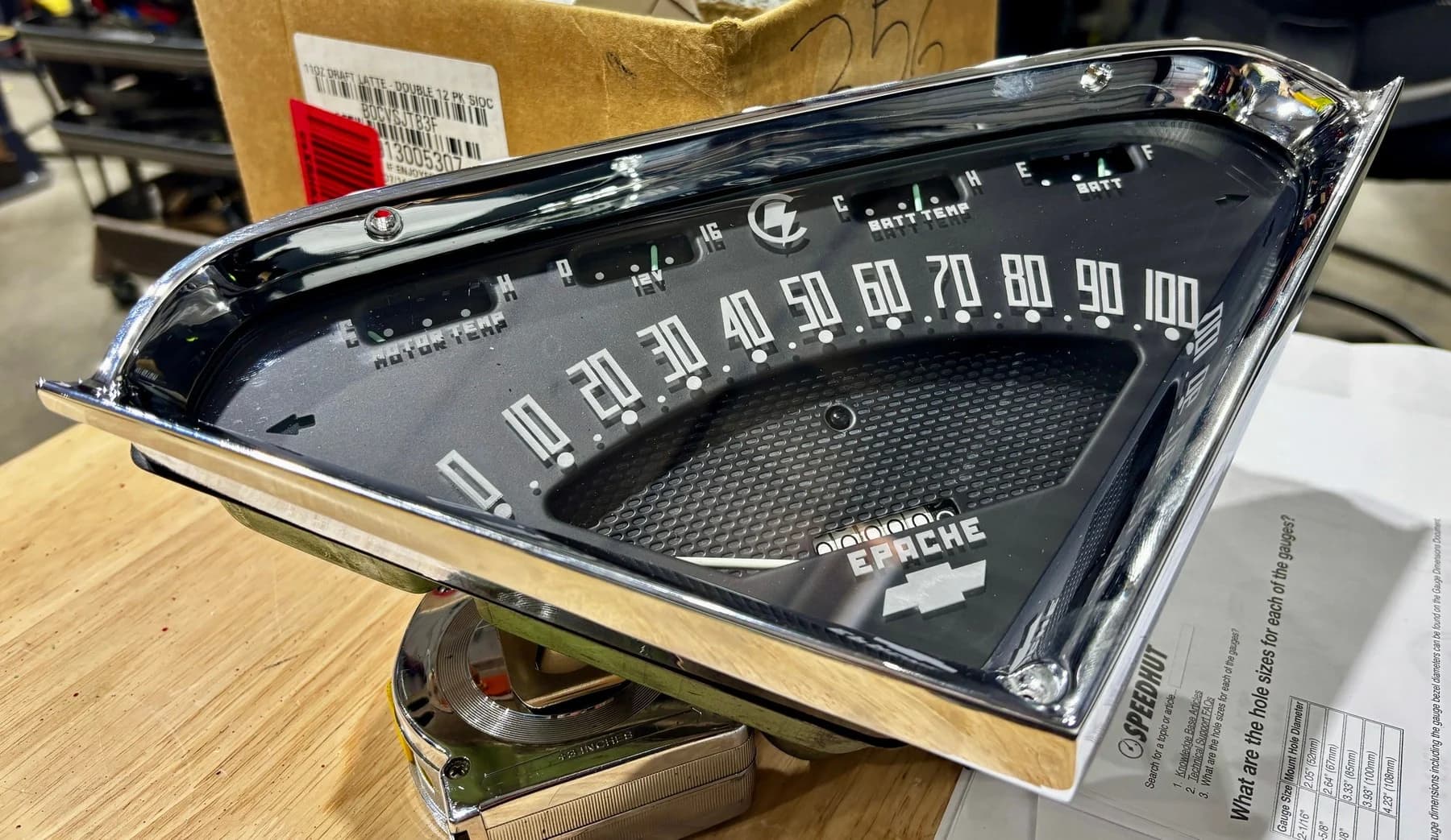 The custom EPACHE instrument cluster.