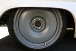 Wheel and tire details.