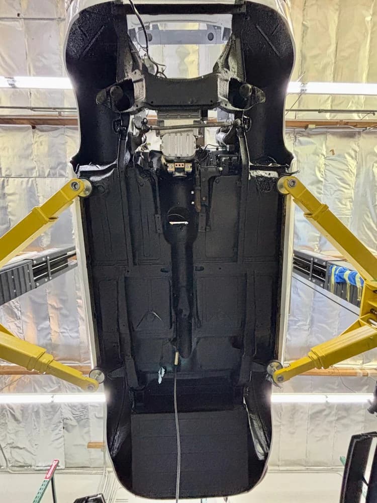 Underside restoration and protective finishing.