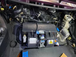 Electric motor and drivetrain installation.