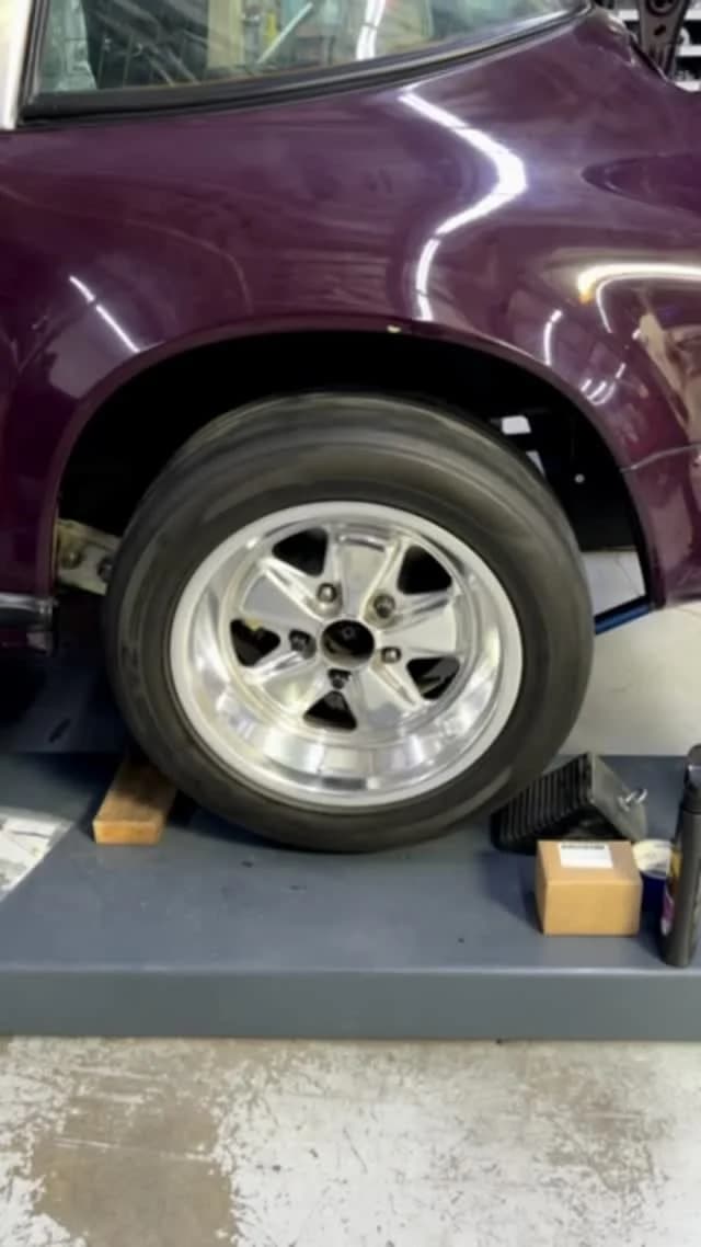 Wheel and bodywork details.