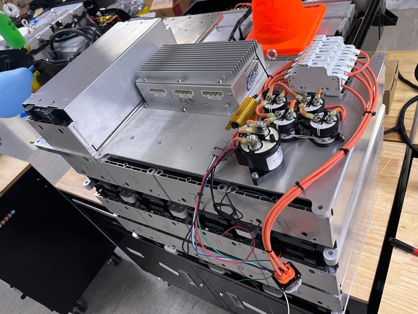 Battery pack and control-system assembly.