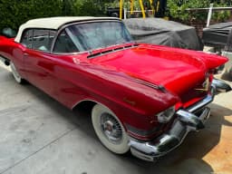 Rear bodywork and tailfins outdoors.