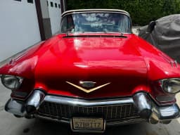The Cadillac grille and front bodywork.