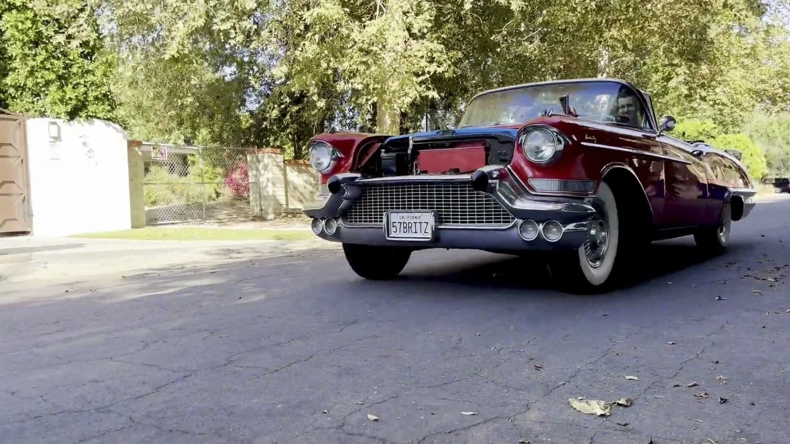 The electric Biarritz during a road test. Video still.