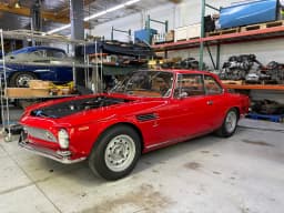 Full view of the actual red Rivolta during its build.