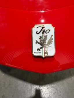 Iso Rivolta badge and body finishing.