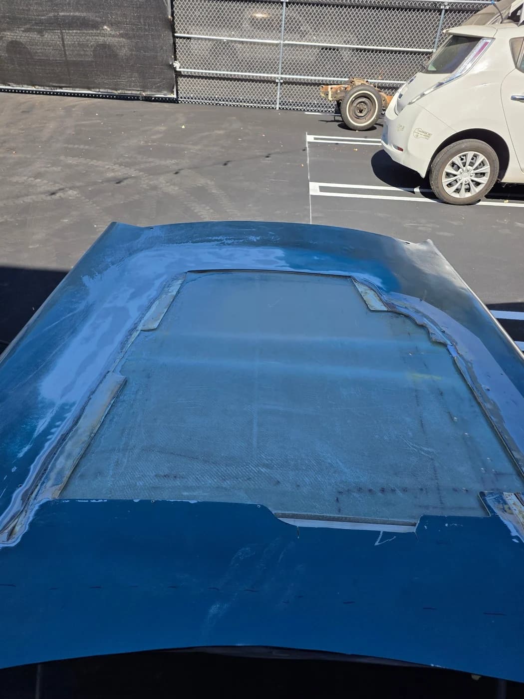The panel after surface preparation.