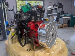 Drive-unit assembly prepared for integration.
