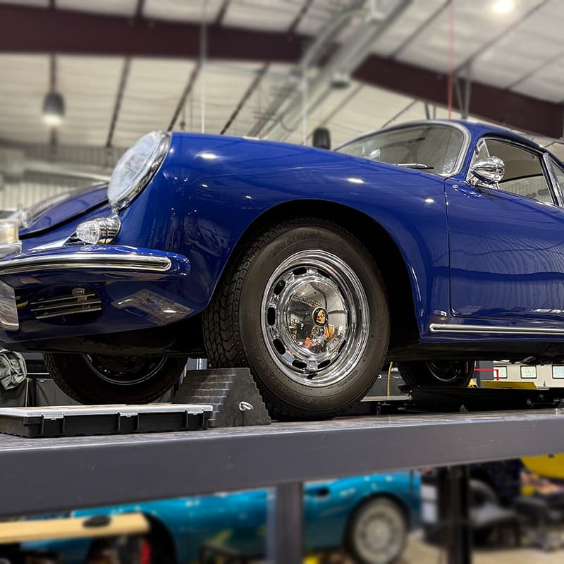 1965 Porsche 356 at the Current workshop