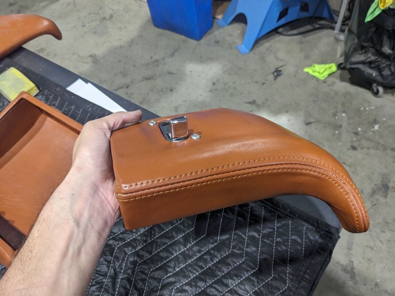 A leather interior piece for the Rivolta